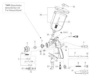 Spare parts for AZ3 HTE-S IMPACT AIRGUNSA