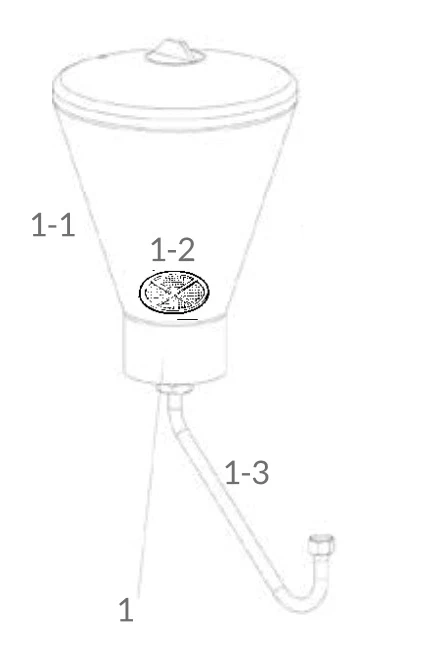 ICON X-3 30:1/32:1 plastic funnel 6L
