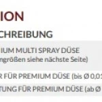 Premium Multi Spray Düse